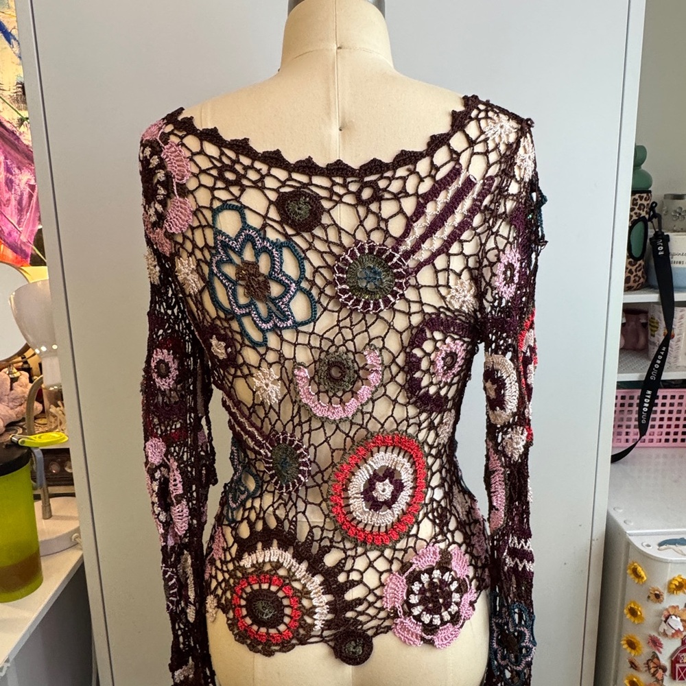 Handcrafted Crochet Floral Top